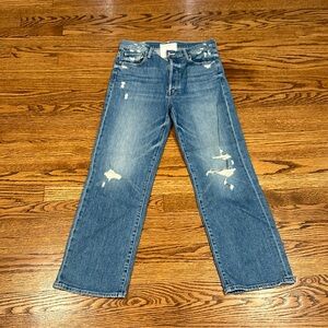 MOTHER superior Denim The Rambler Ankle Size 31 Holy Melancholy